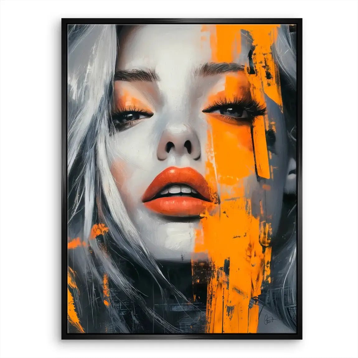 Orange Beauty Leinwand Bild INGALERIE