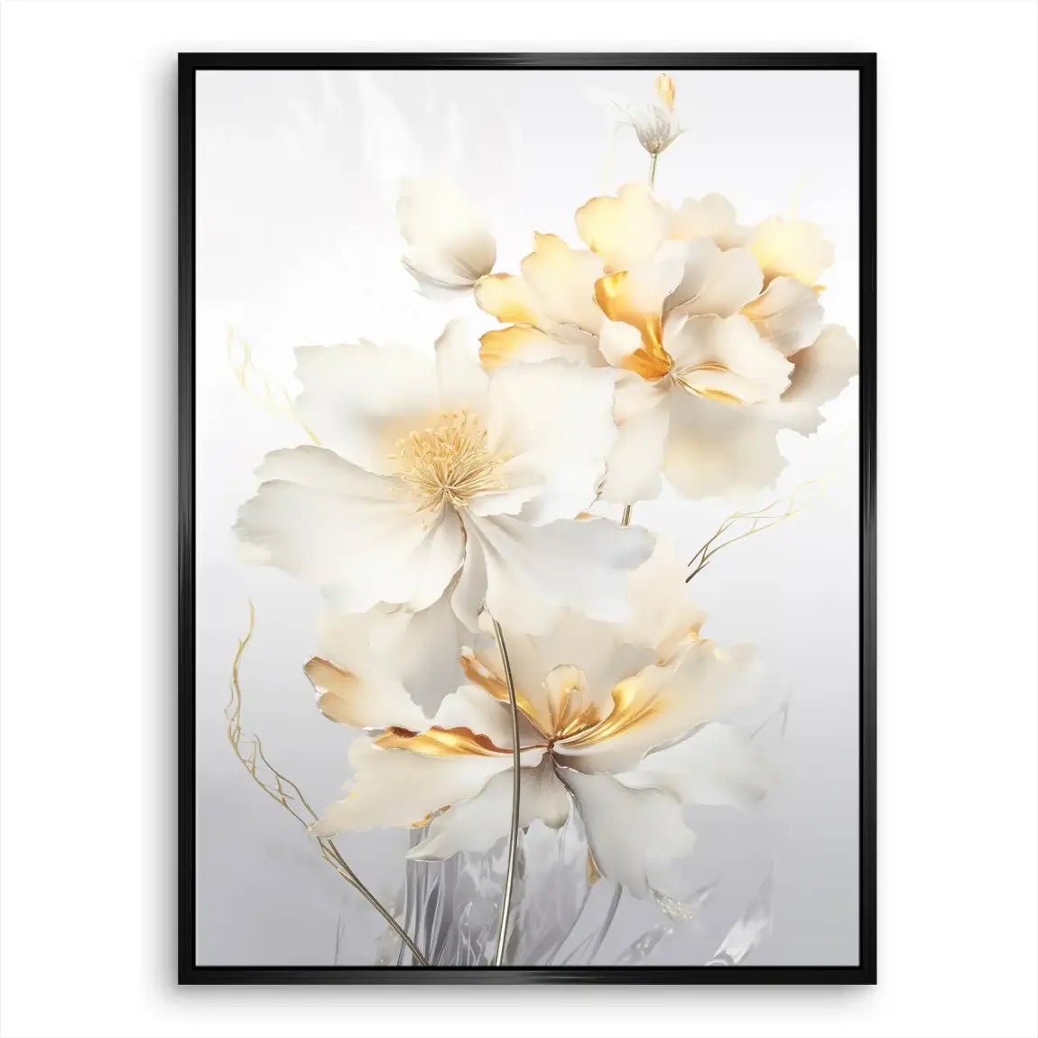 White Flower Leinwand Bild INGALERIE