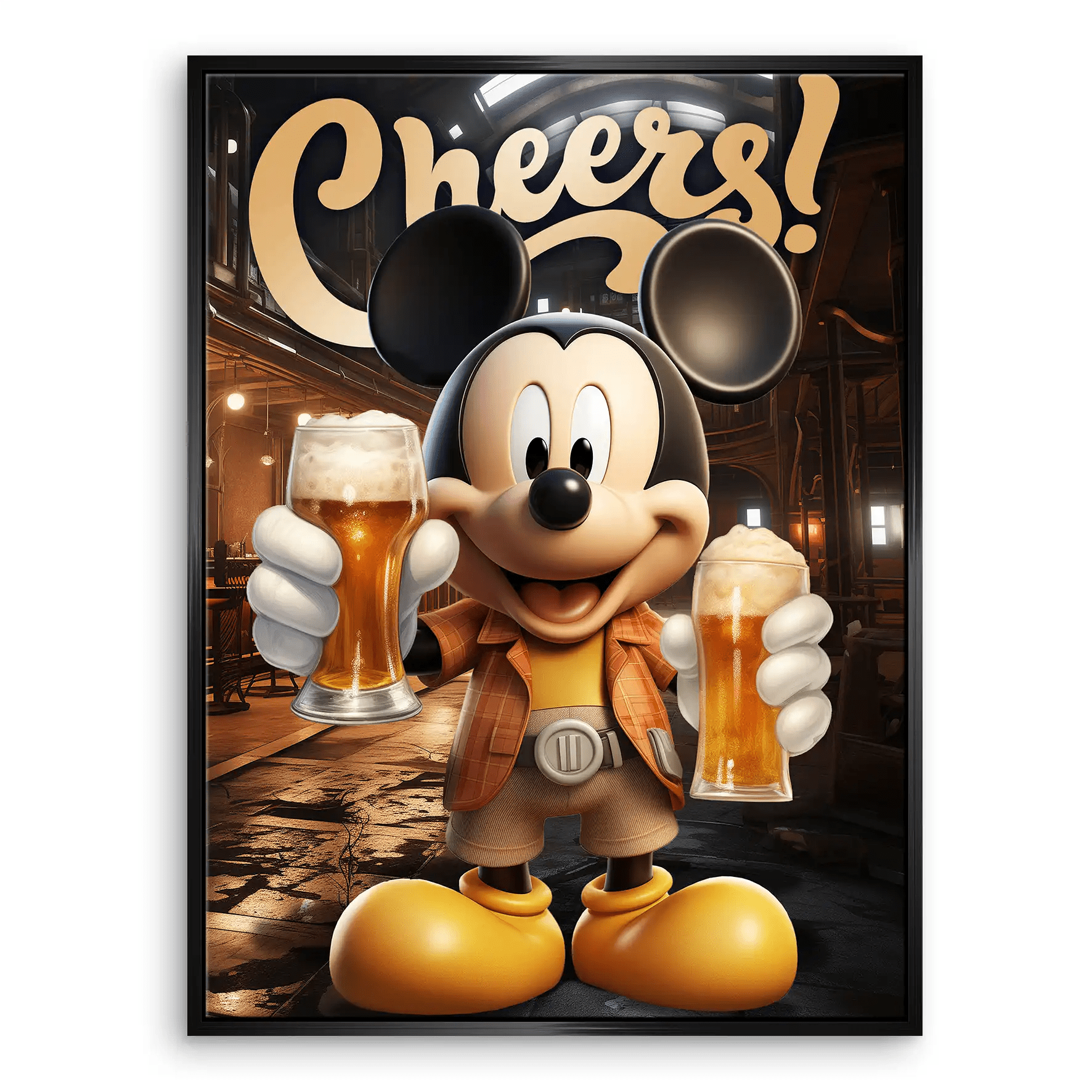 Micky Cheers Leinwand Bild INGALERIE