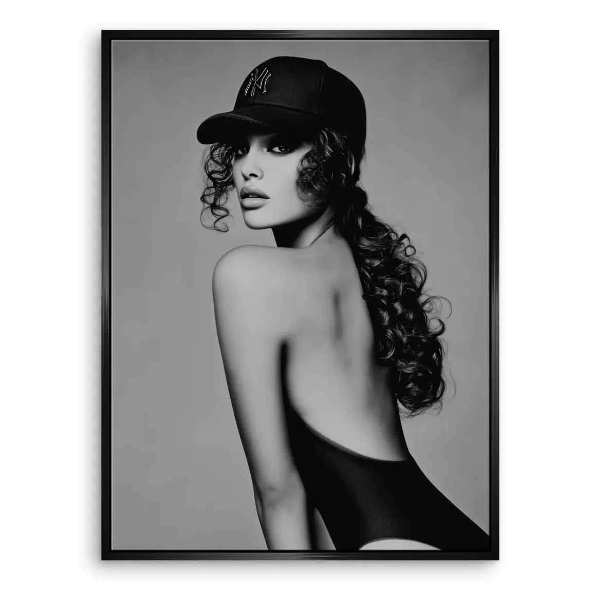 Cap Girl Leinwand Bild