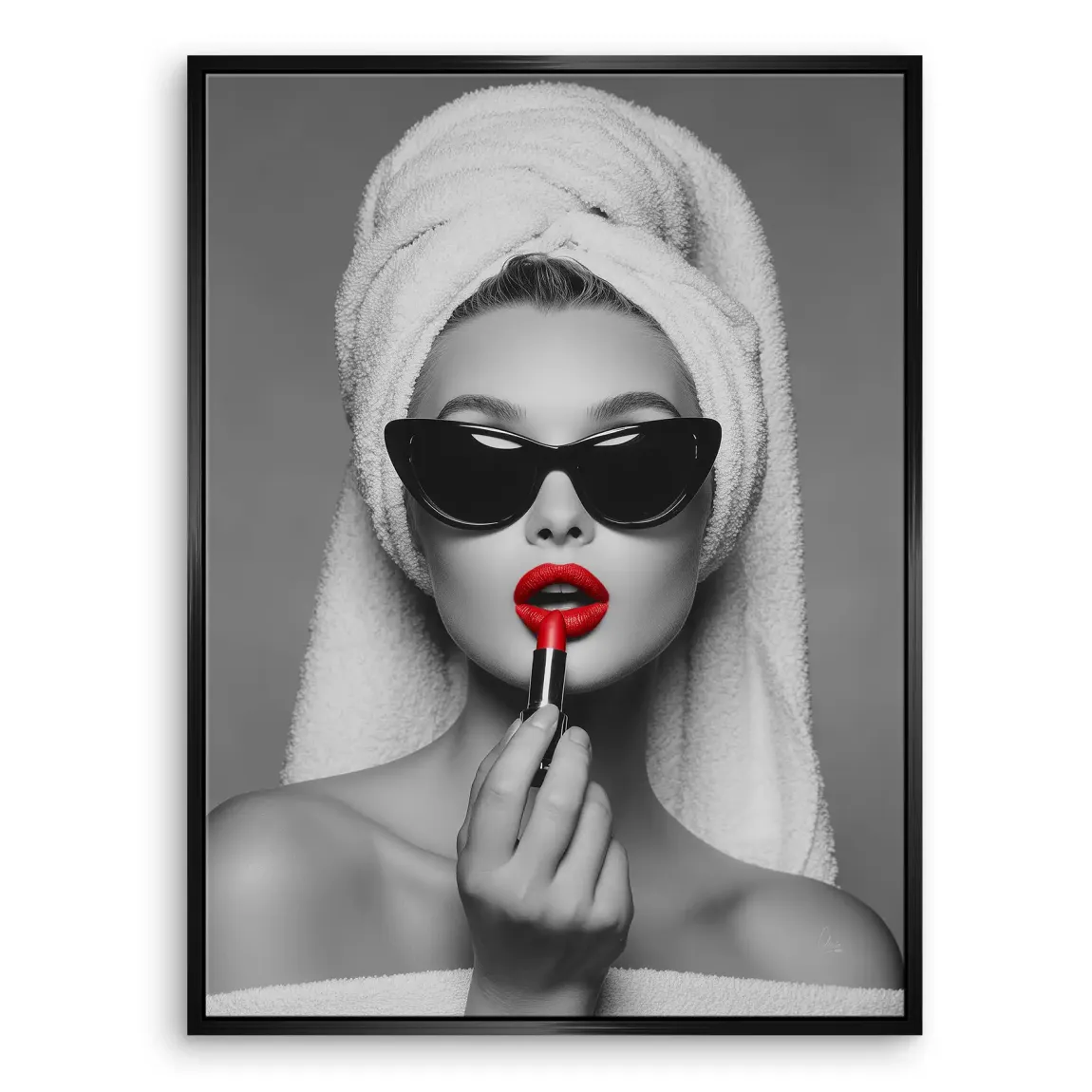 Lipstick Leinwand Bild