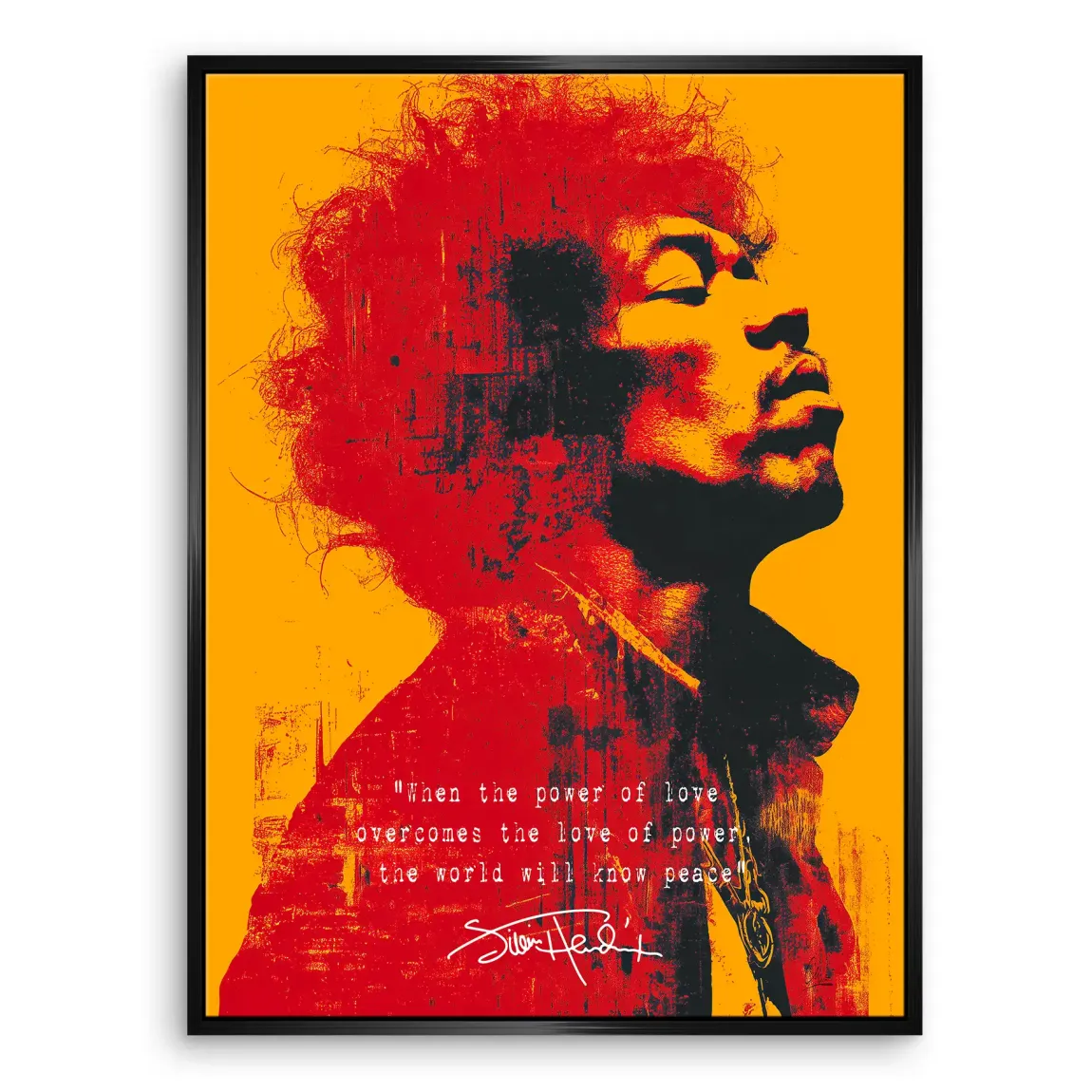 Electric Soul Hendrix Leinwand Bild