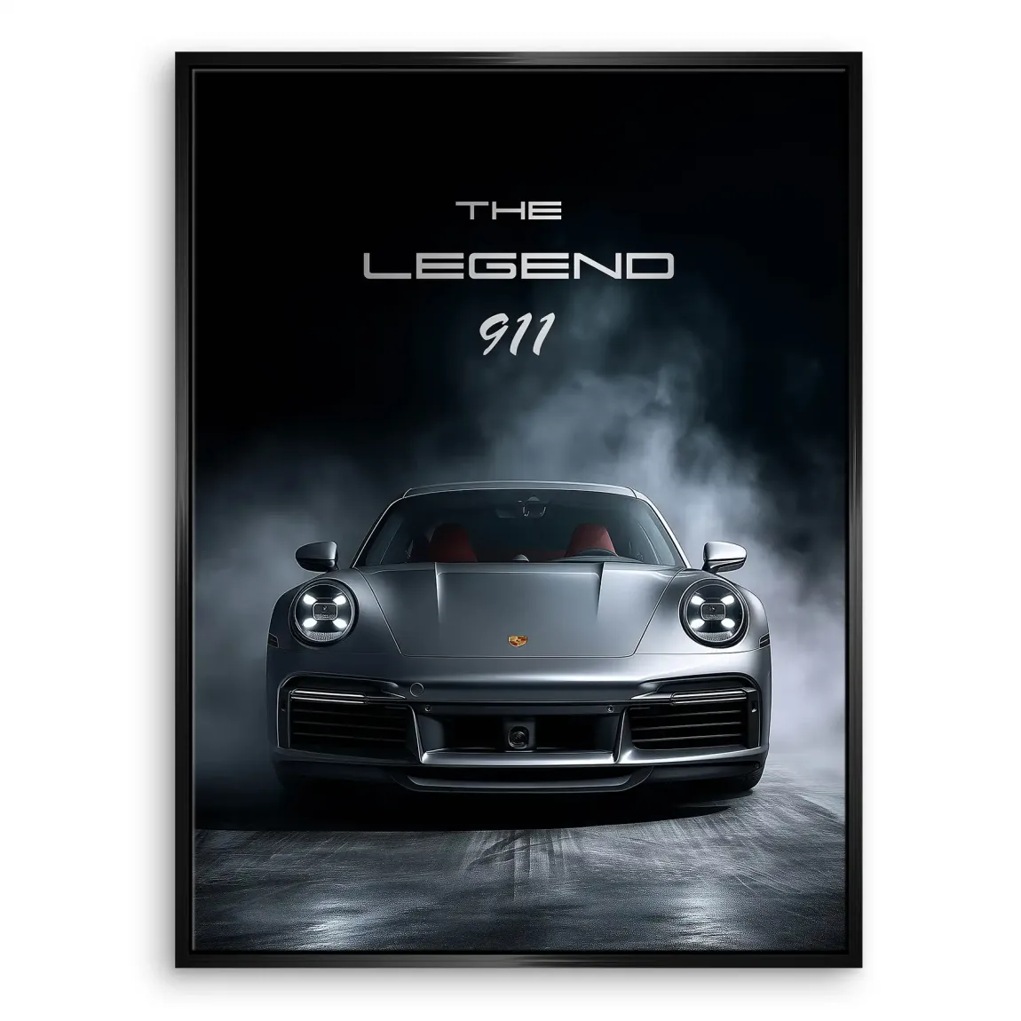 Silver Legend Porsche 911 Leinwand Bild