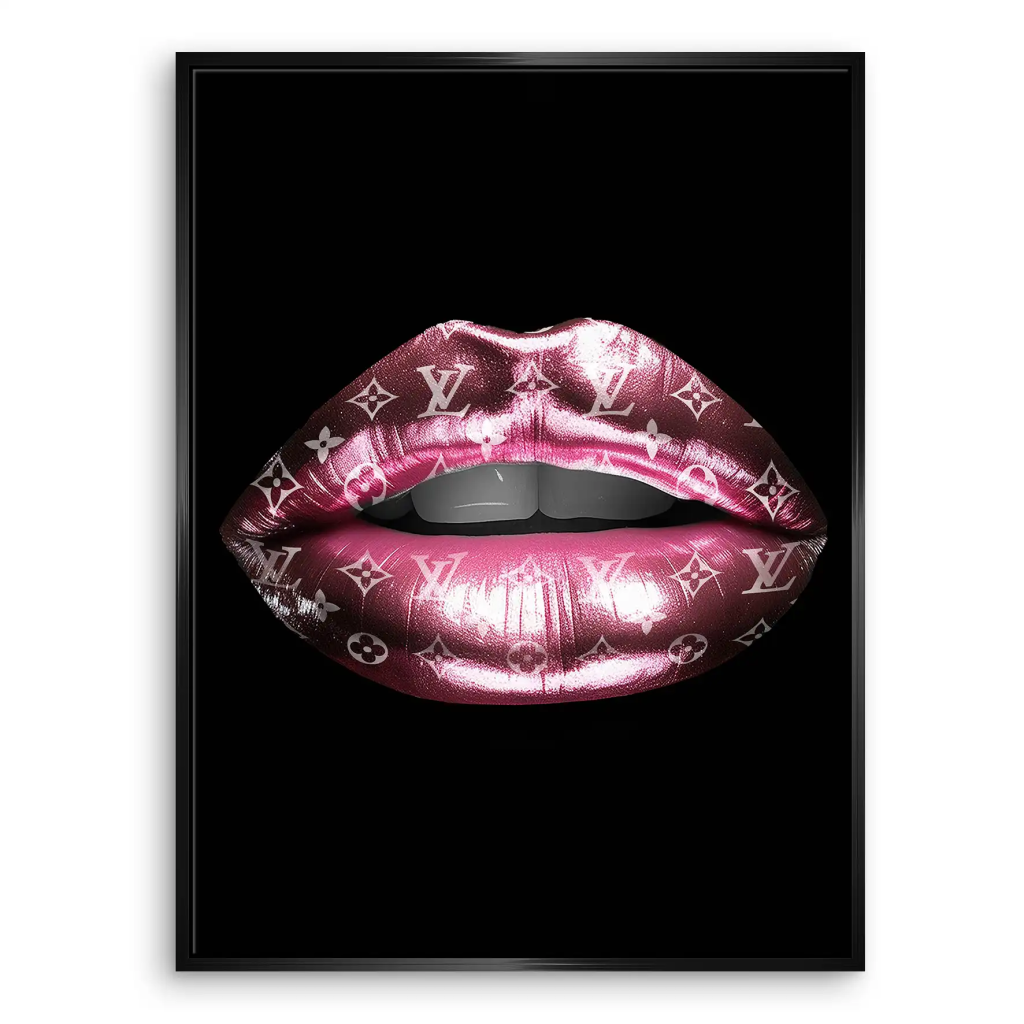 Vuitton Metallic Lips Leinwand Bild INGALERIE