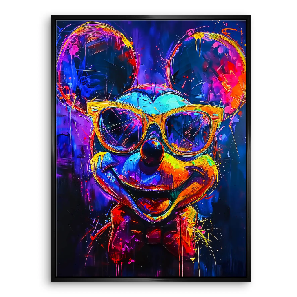 Micky Abstrakt Color Leinwand Bild INGALERIE