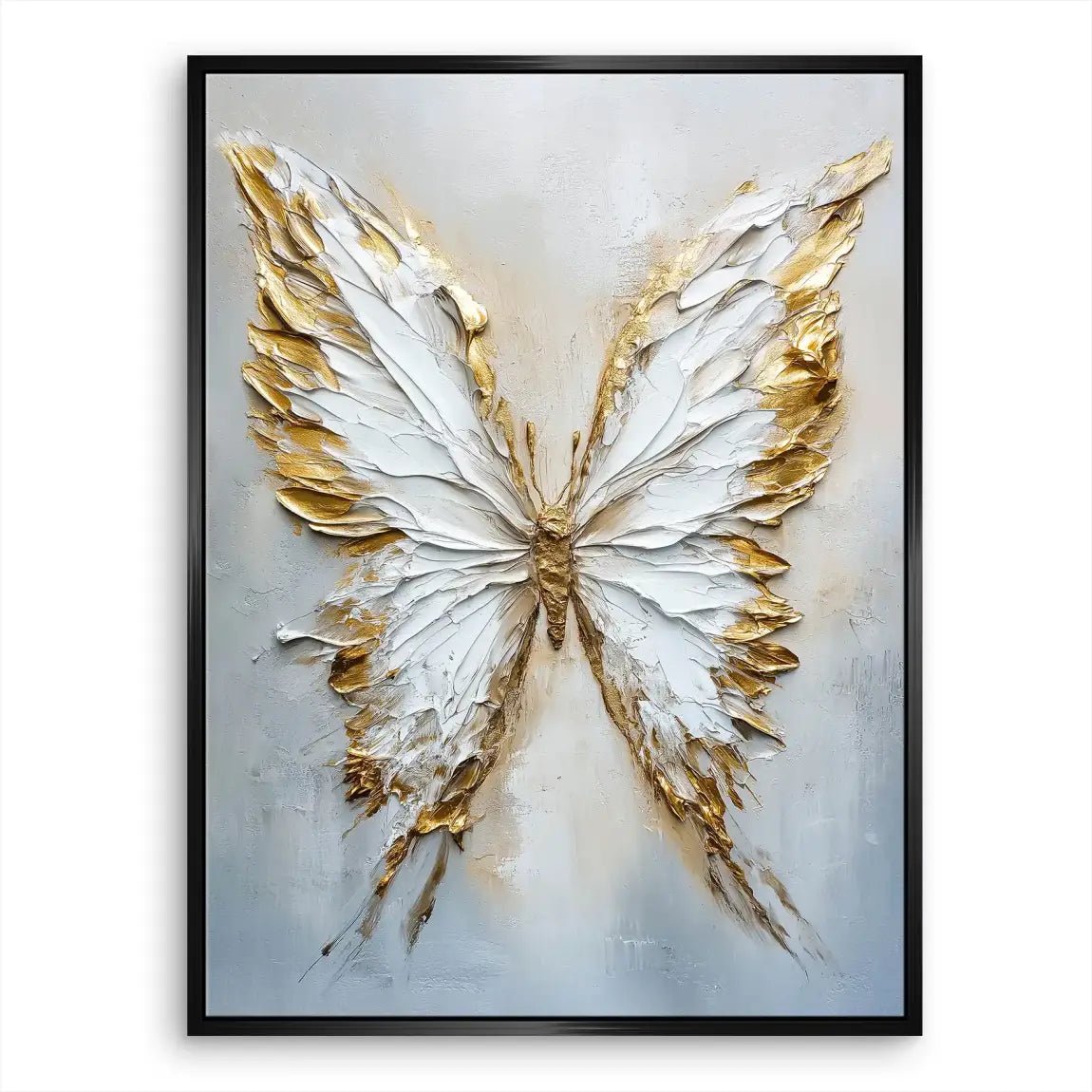 Schmetterling Gold Style Leinwand Bild INGALERIE