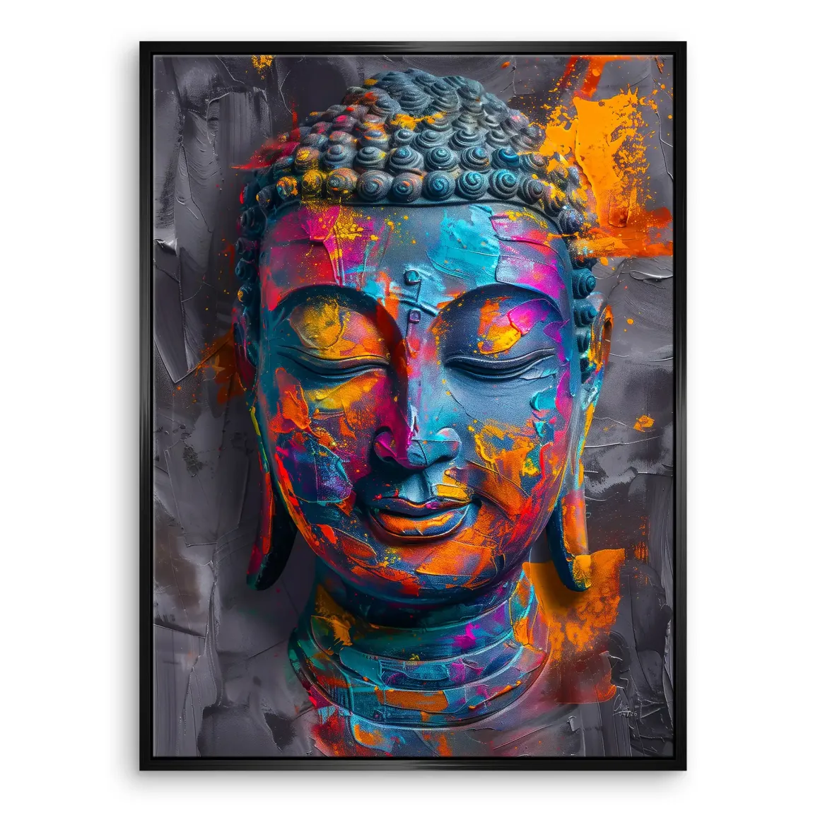 Buddha Farbpoesie Leinwand Bild