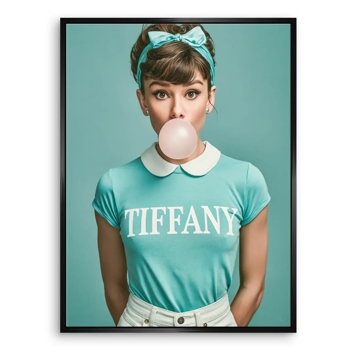 Audrey Bubble Tiffany Leinwand Bild