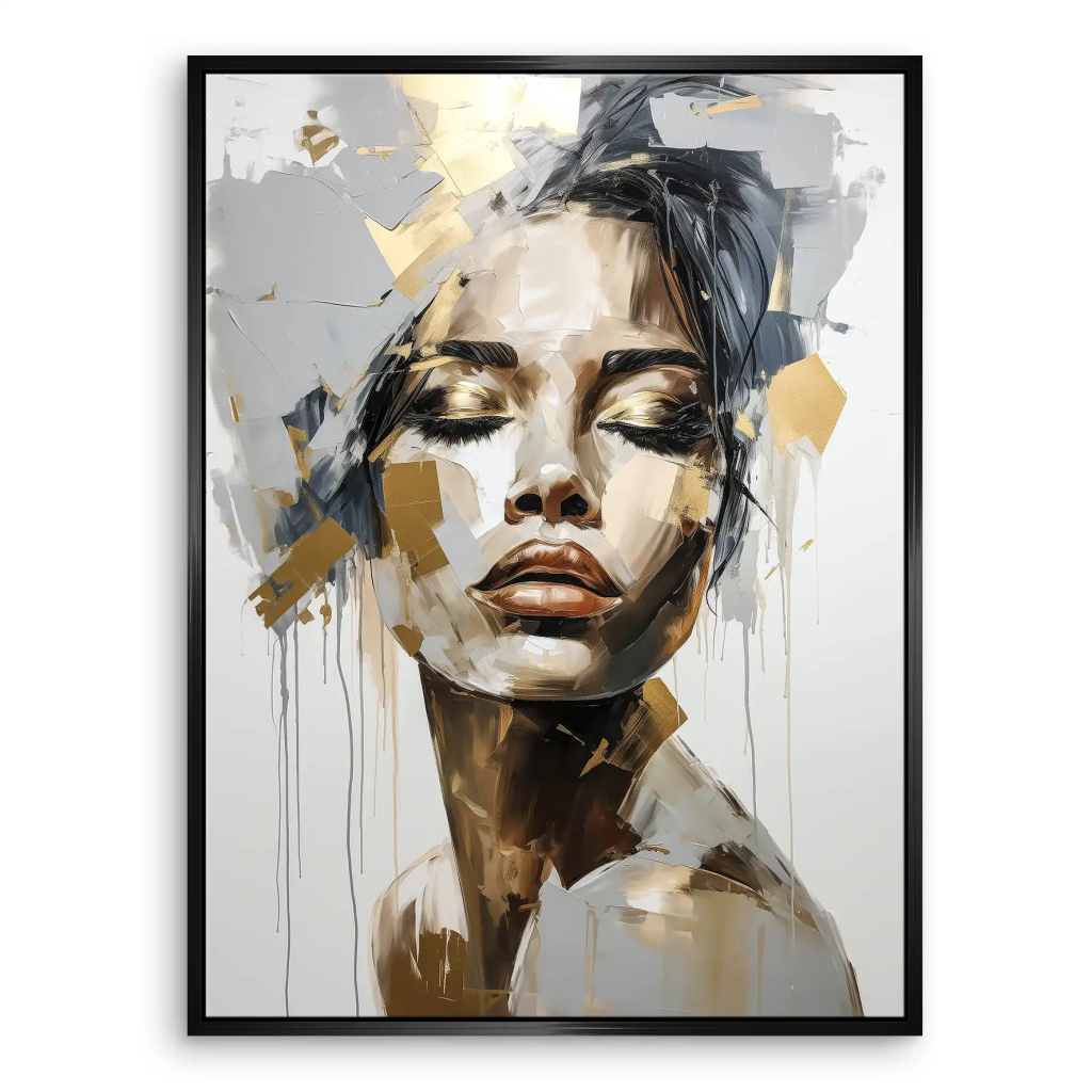 Gold Beauty Leinwand Bild INGALERIE