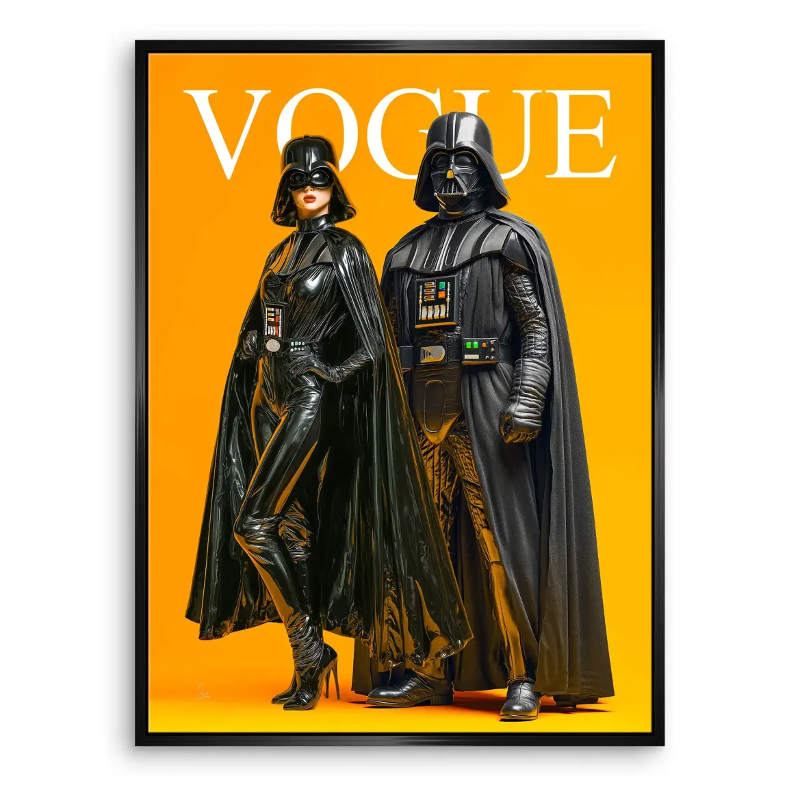 Galactic Vogue Darth Vader Leinwand Bild
