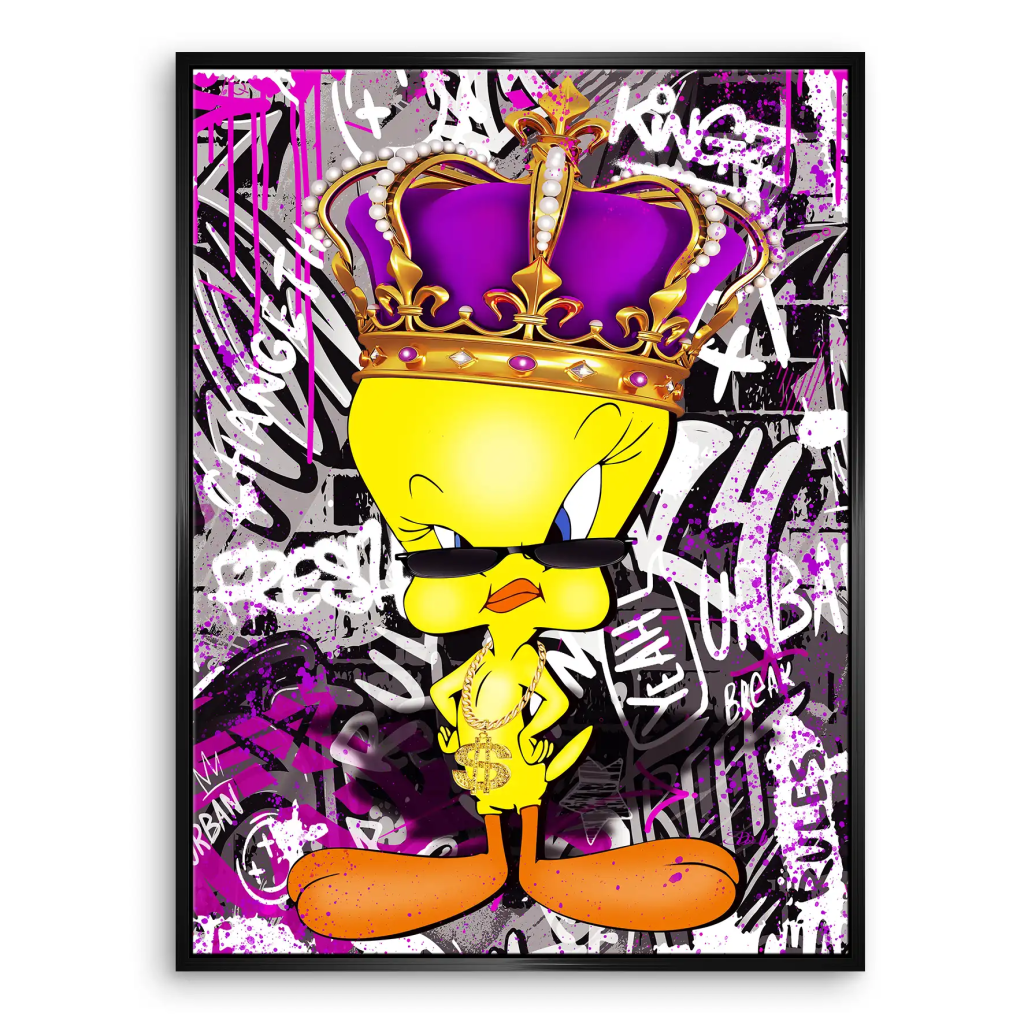 Pop Art Tweety King Leinwand Bild INGALERIE