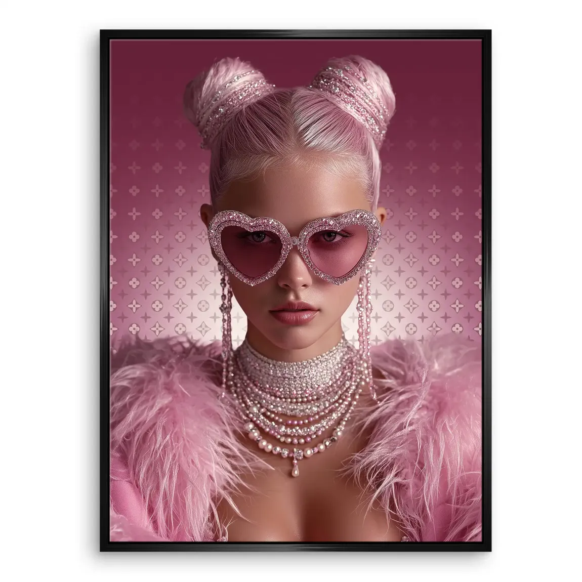 Glamour Girl Leinwand Bild