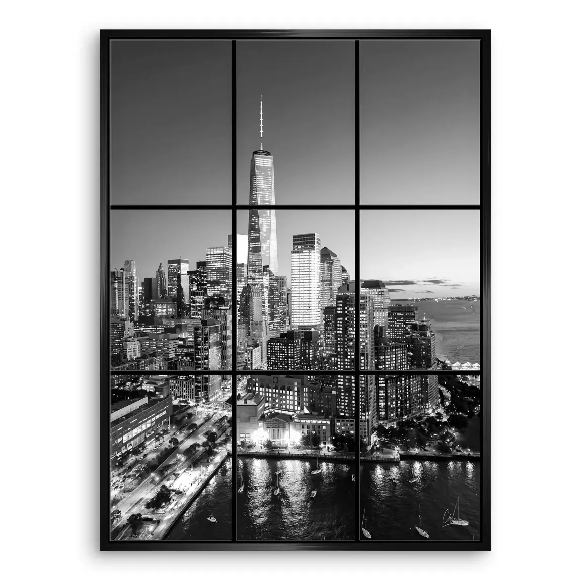 City Lights New York Leinwand Bild