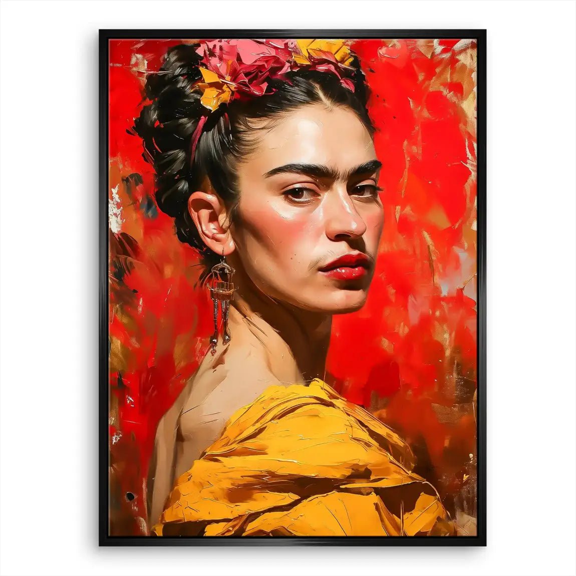 Frida Kahlo Art Nr.2 Leinwand Bild INGALERIE