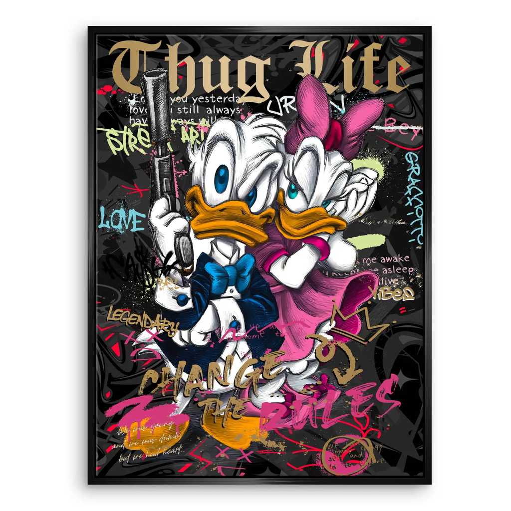 Donald Thug Life Leinwand Bild INGALERIE