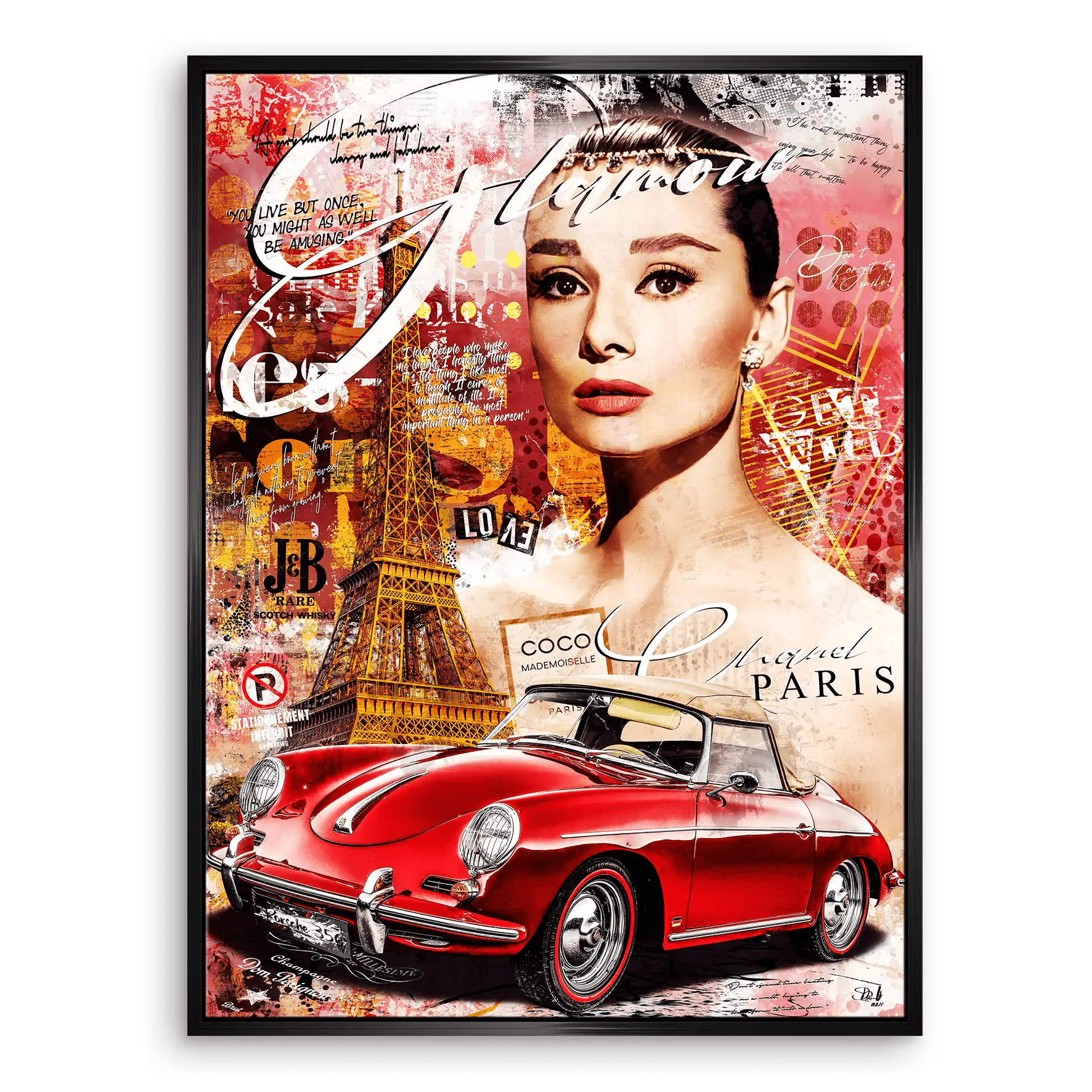 Audrey Paris Pop Art Leinwand Bild INGALERIE