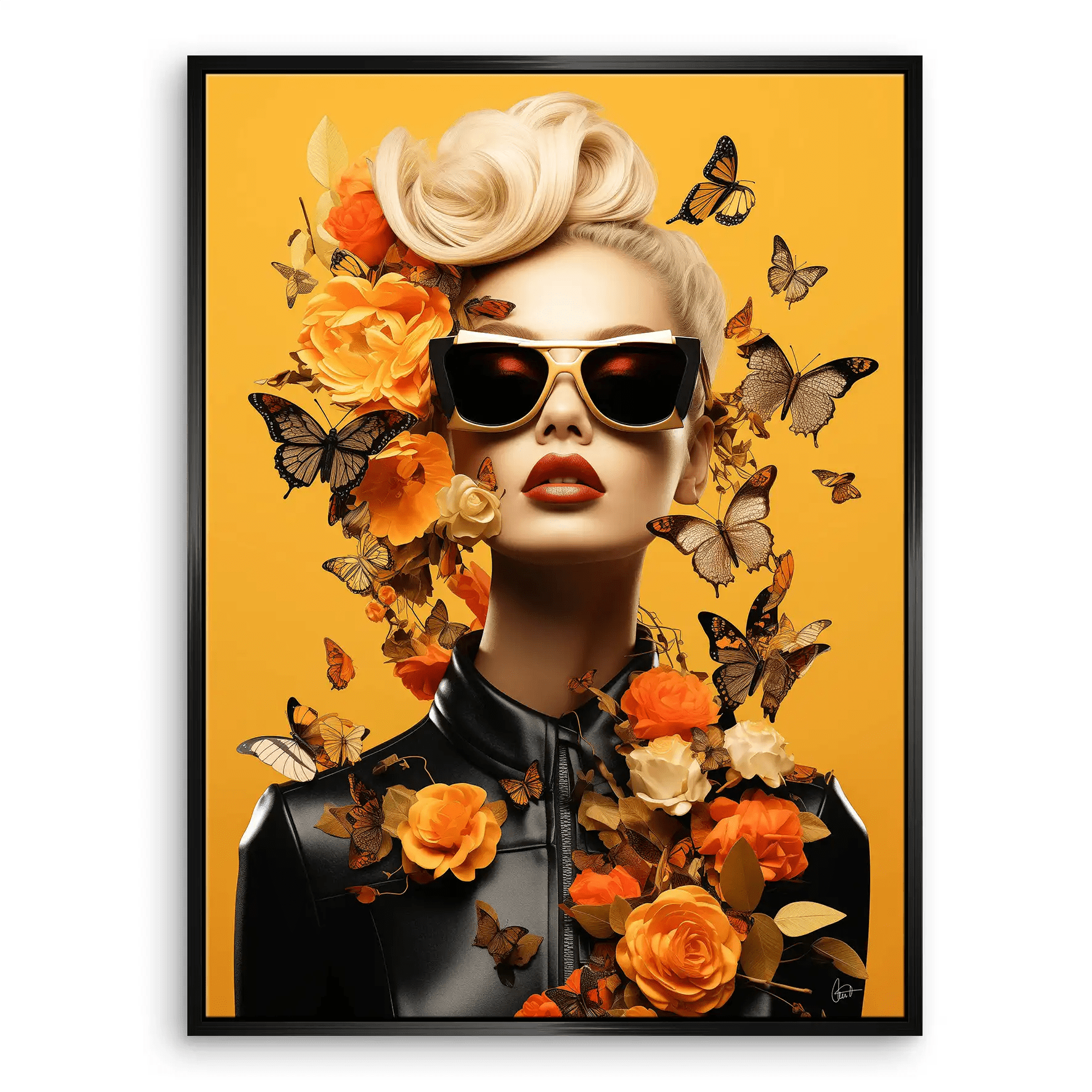 Butterfly Fashion Leinwand Bild INGALERIE