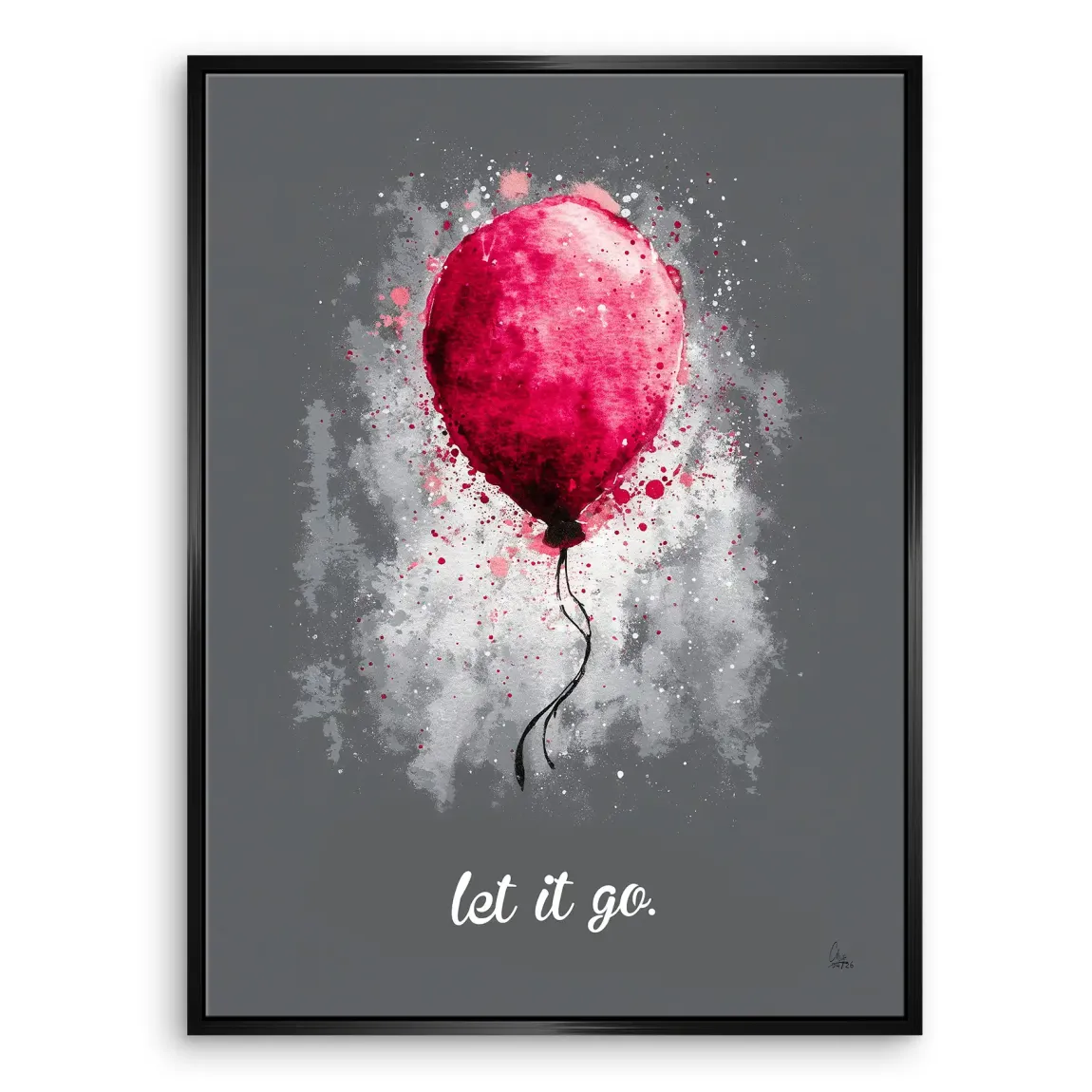 Let it go Ballon Leinwand Bild