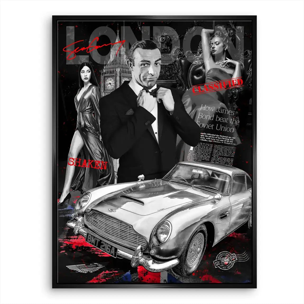 Bond London Style Leinwand Bild INGALERIE