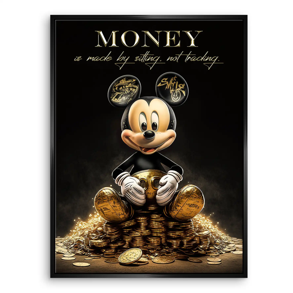 Micky Gold Motivation Leinwand Bild INGALERIE