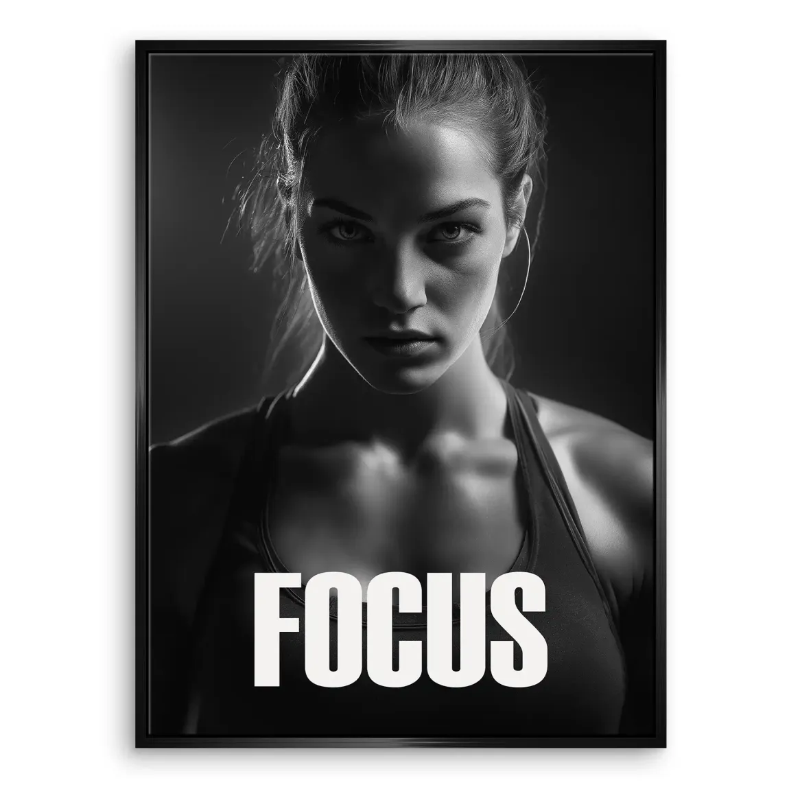 Focus Athletin Leinwand Bild