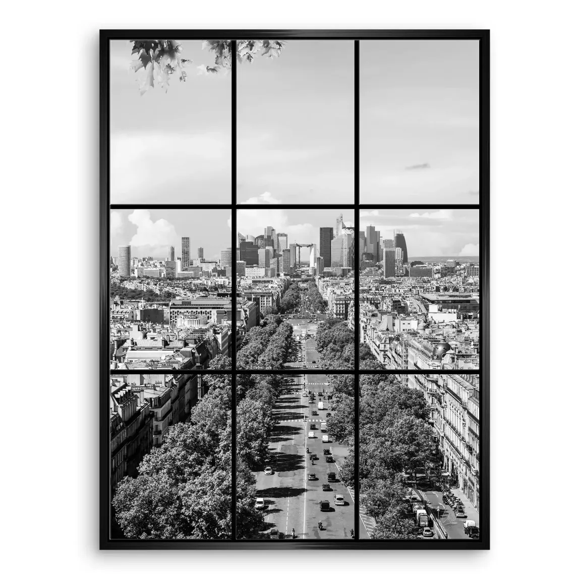 Skyline Avenue Paris Leinwand Bild