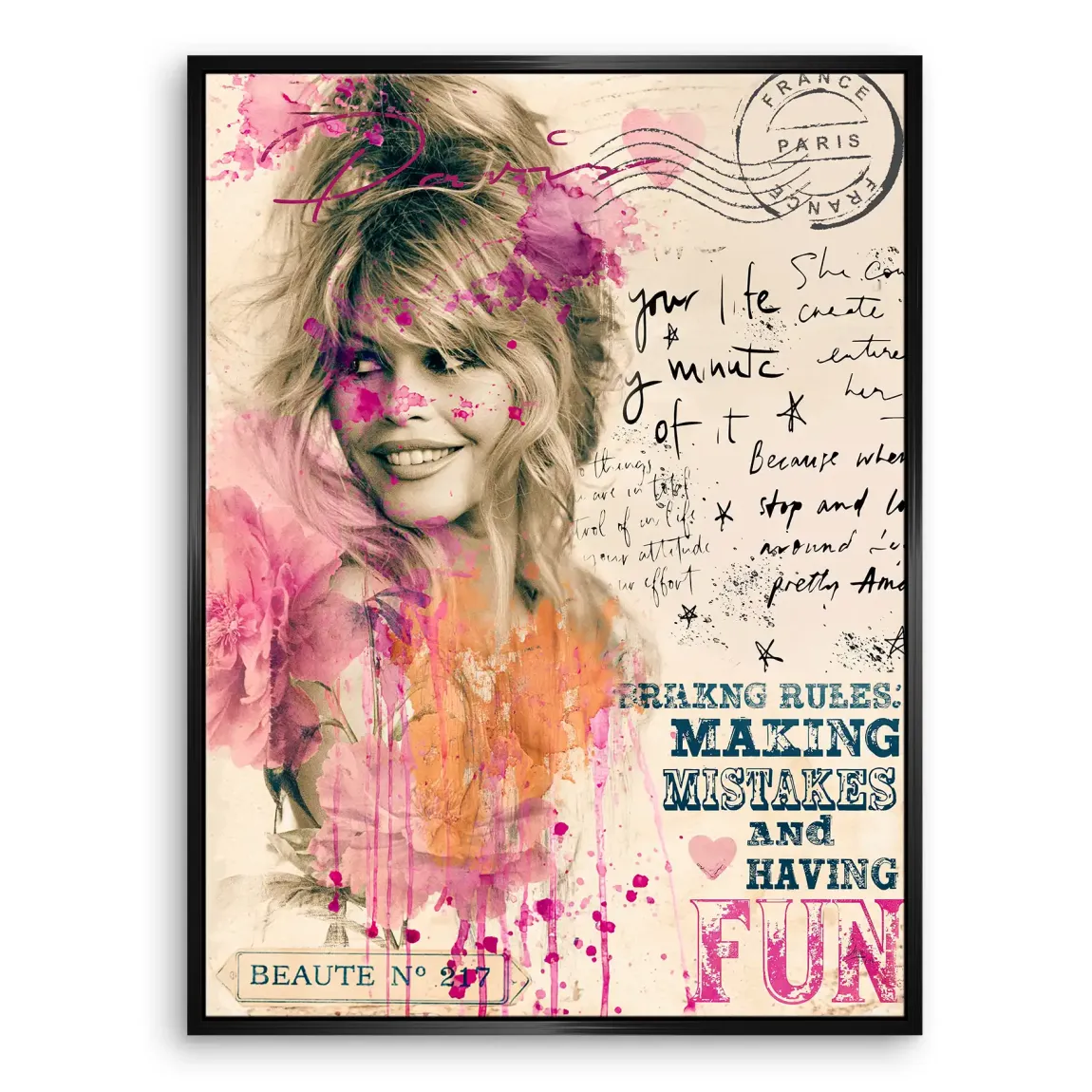 Bardot Paris Leinwand Bild