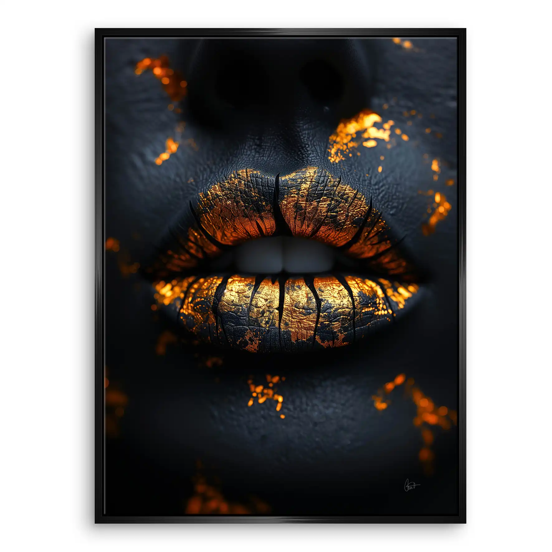 Black Lips Leinwand Bild INGALERIE