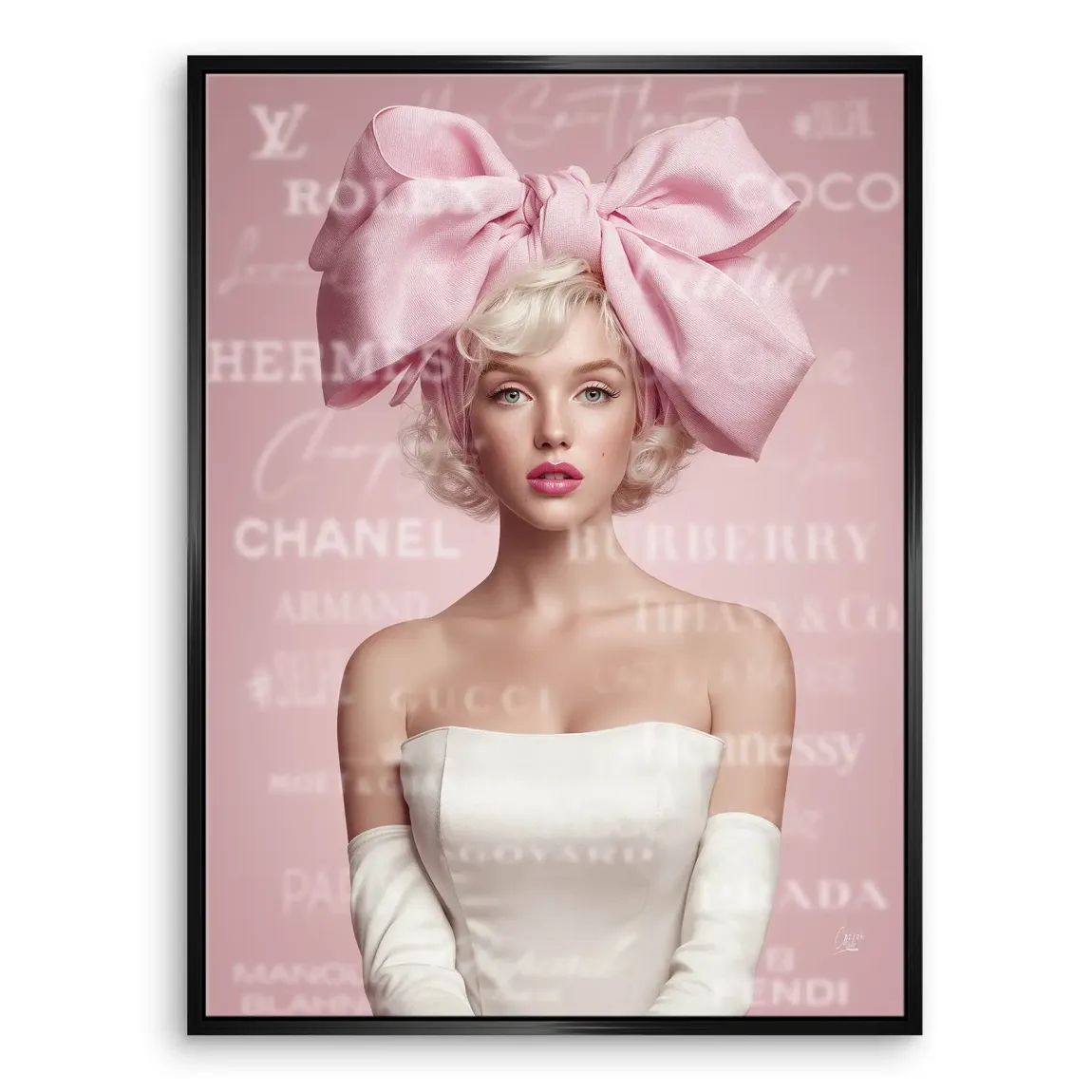 Marilyn Monroe Couture Pop Art Leinwand Bild