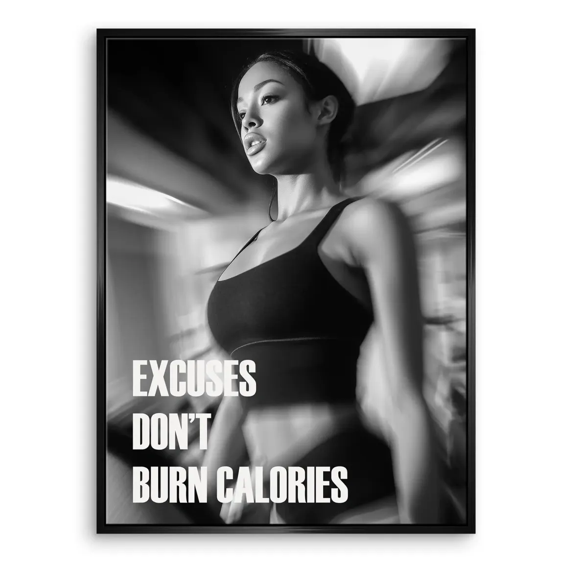 Burn Calories Fitness Leinwand Bild