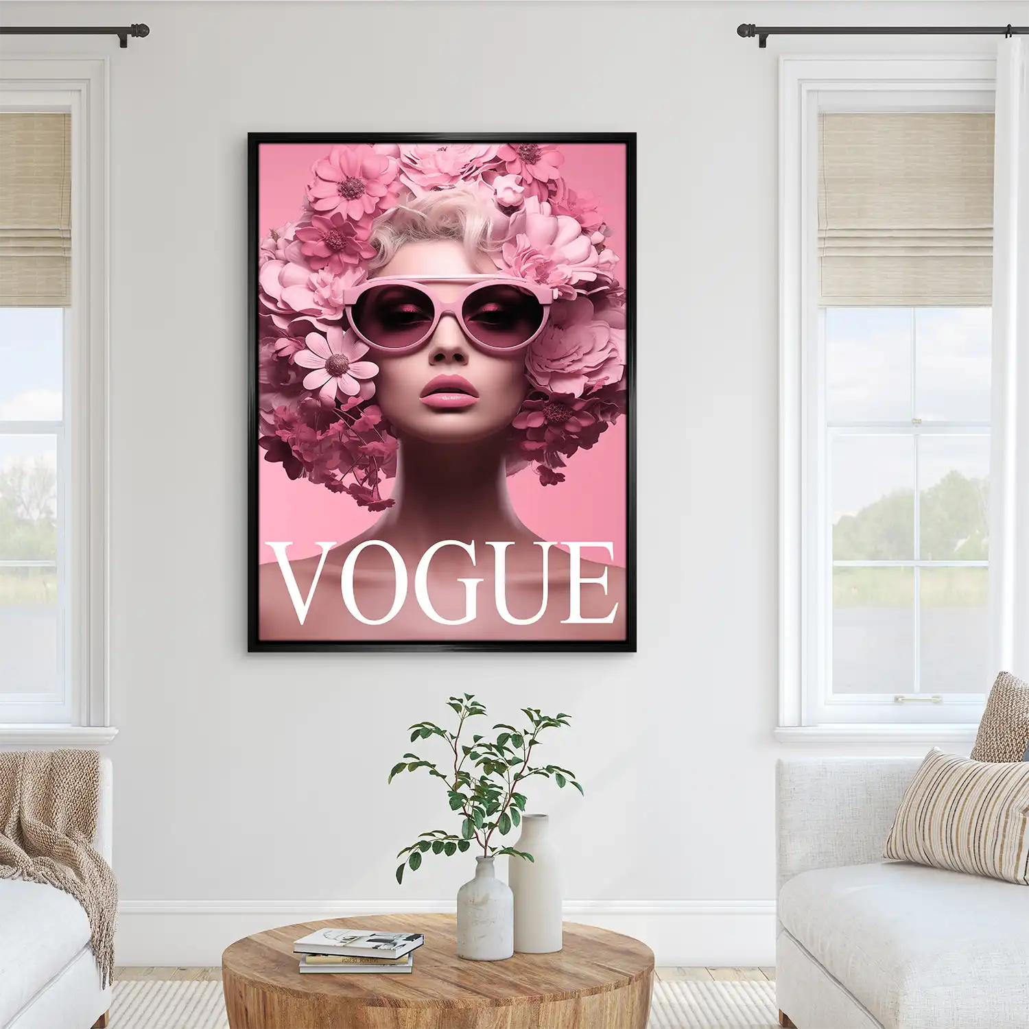 Pink Vogue Leinwand Bild INGALERIE