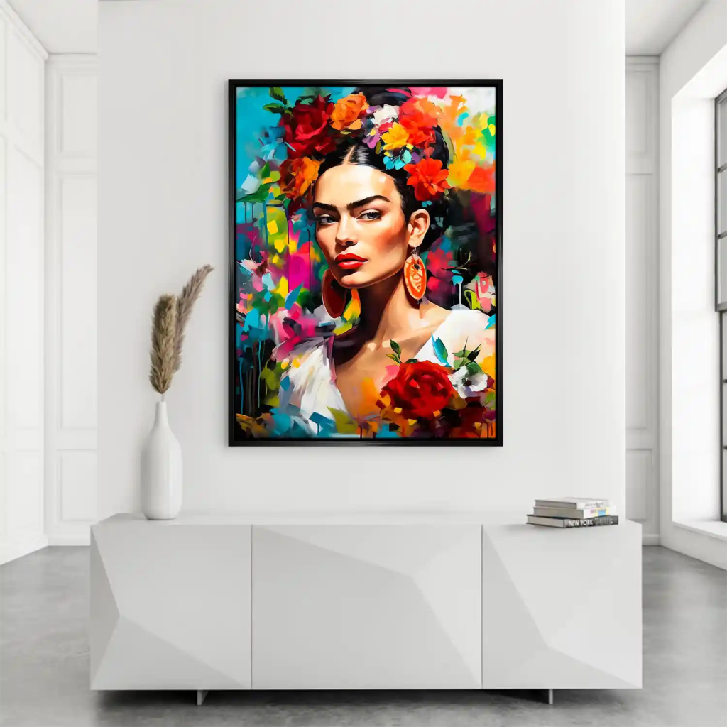 Frida Kahlo Flower Leinwand Bild INGALERIE