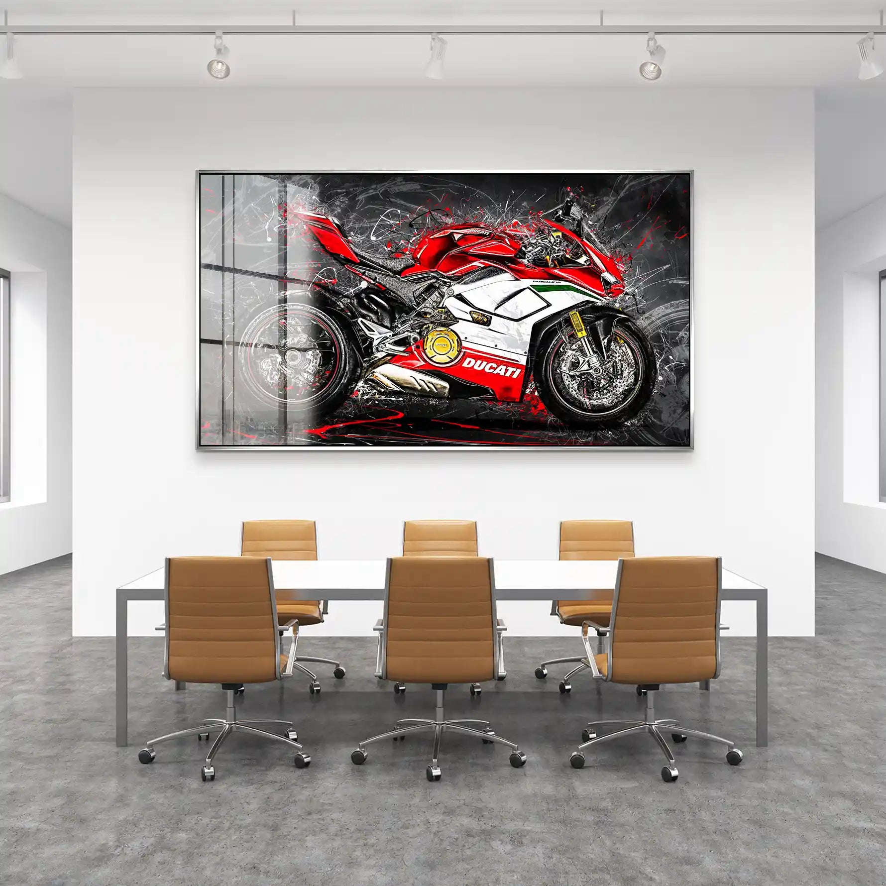 Ducati Panigale V4 Abstrakt Acrylglas Bild INGALERIE