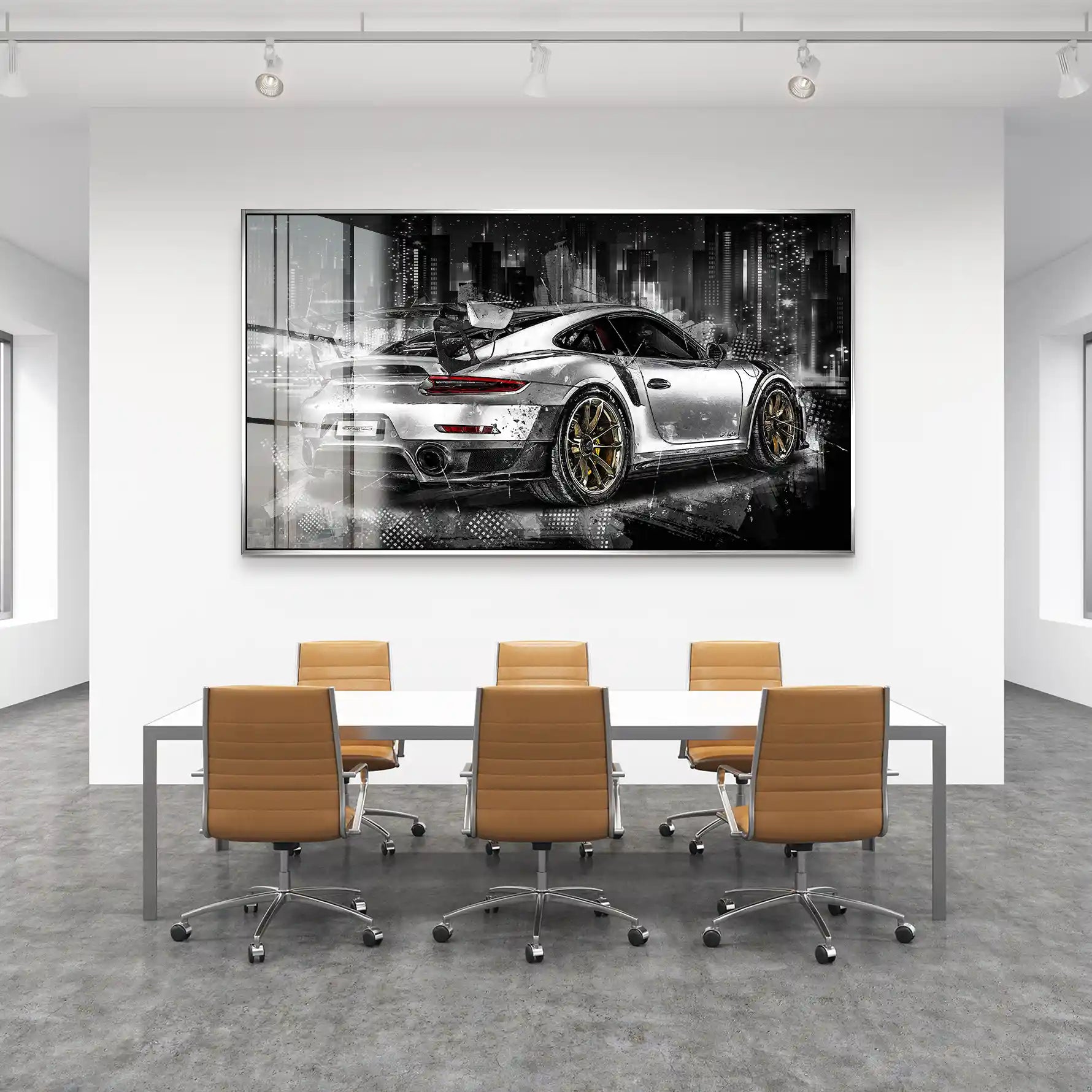 Porsche GT2 RS Abstrakt Acrylglas Bild INGALERIE