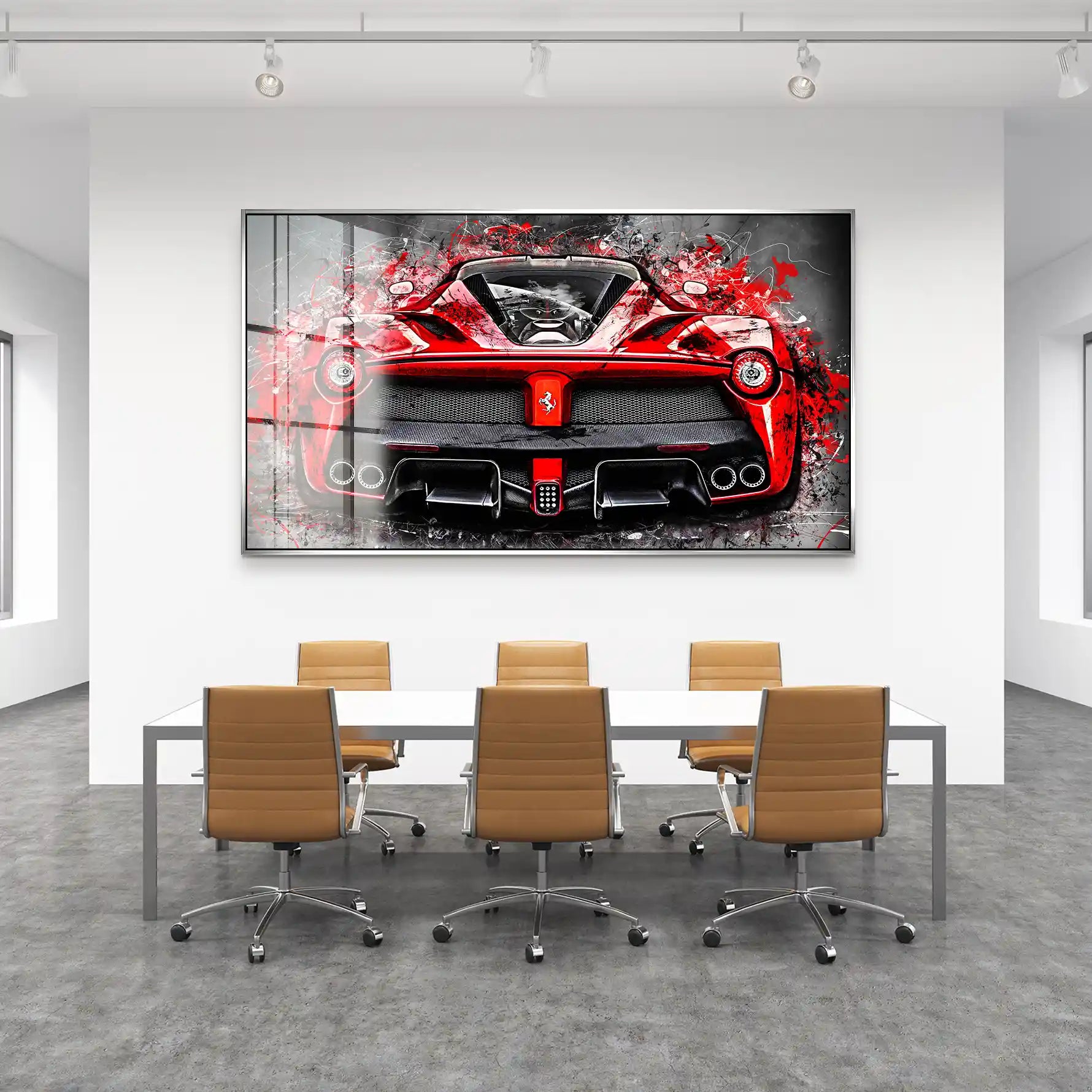 La Ferrari Abstrakt-Style Acrylglas Bild INGALERIE