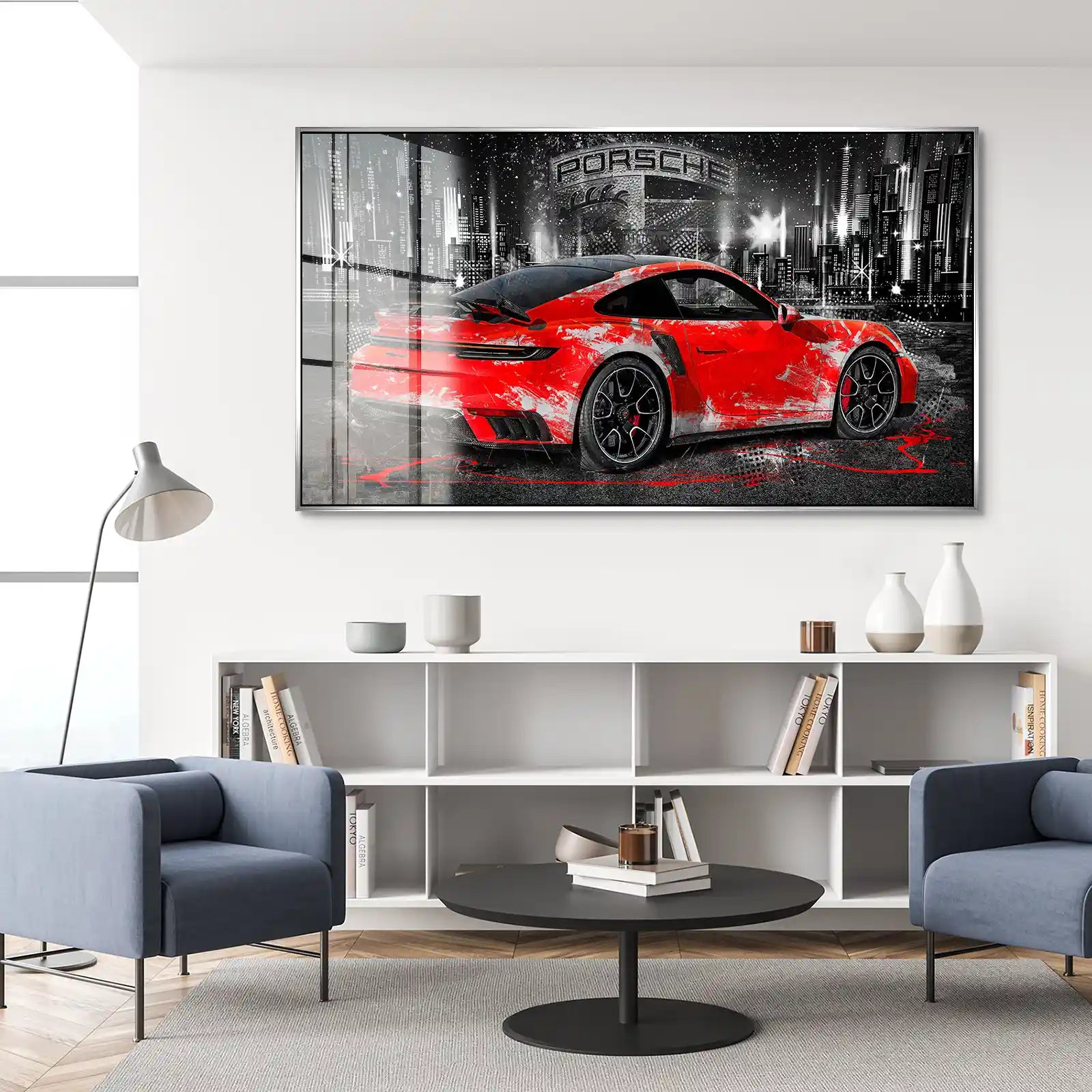 Porsche 911 Turbo Abstrakt Style Acrylglas Bild INGALERIE