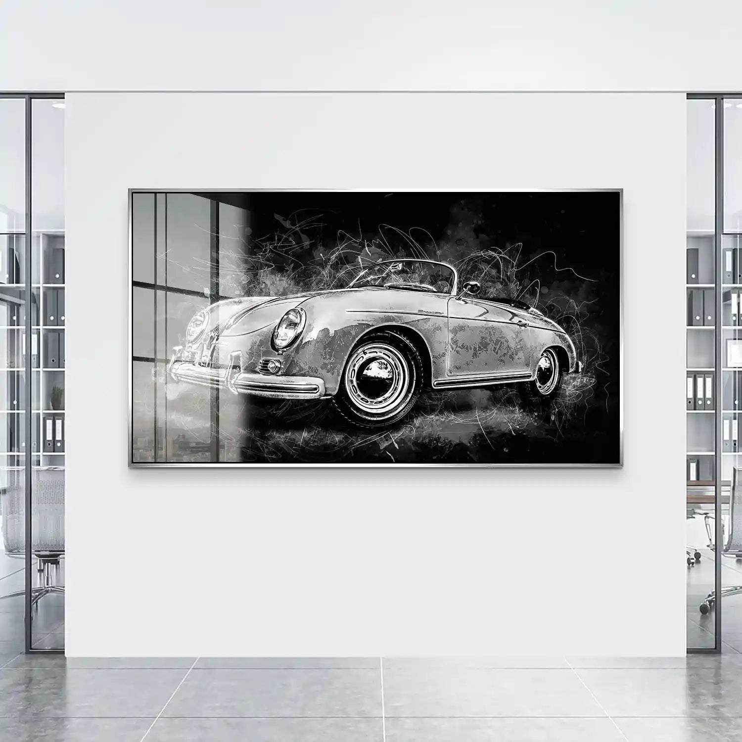 Porsche Speedster Black Style Acrylglas Bild INGALERIE