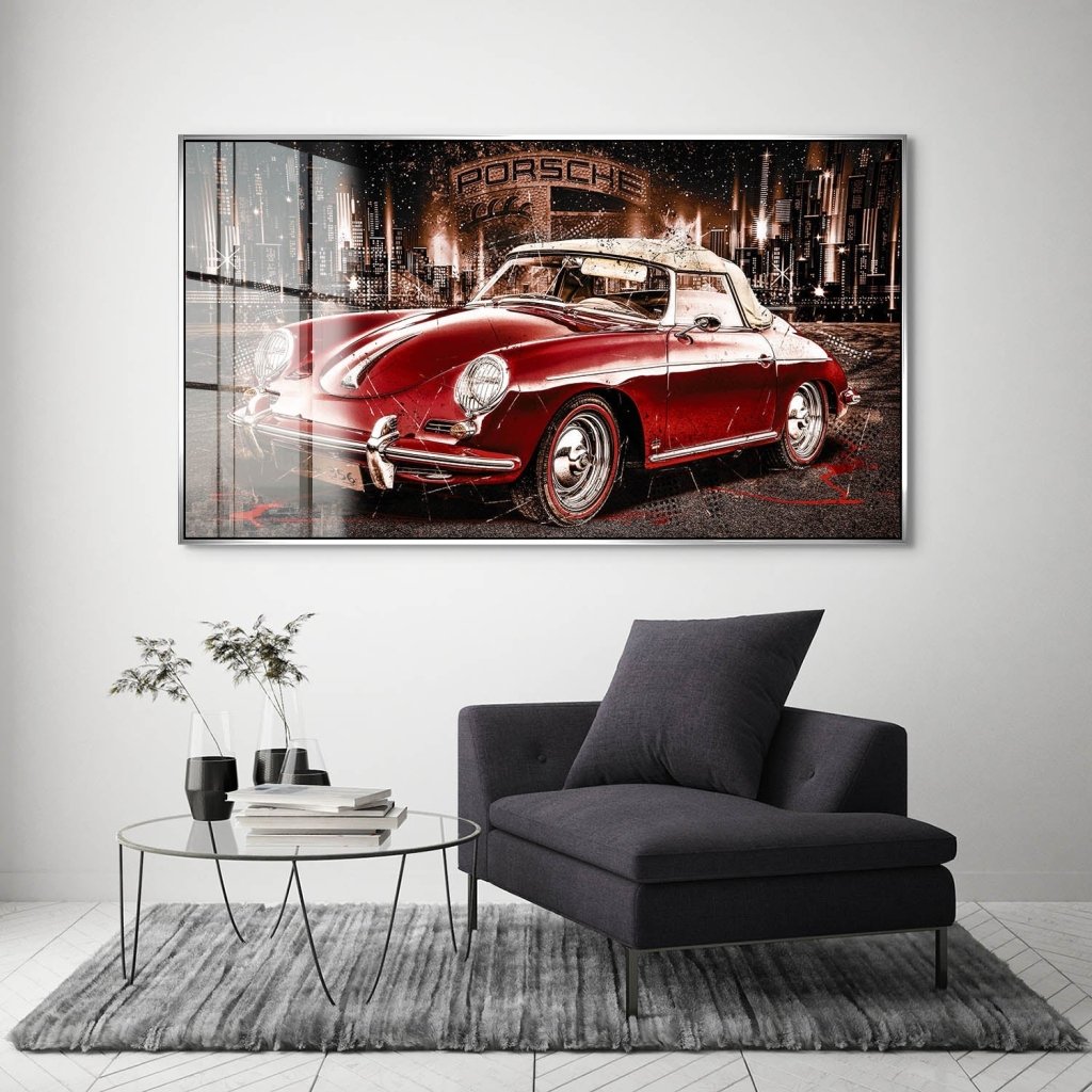 Porsche 356 Retro Acrylglas Bild INGALERIE