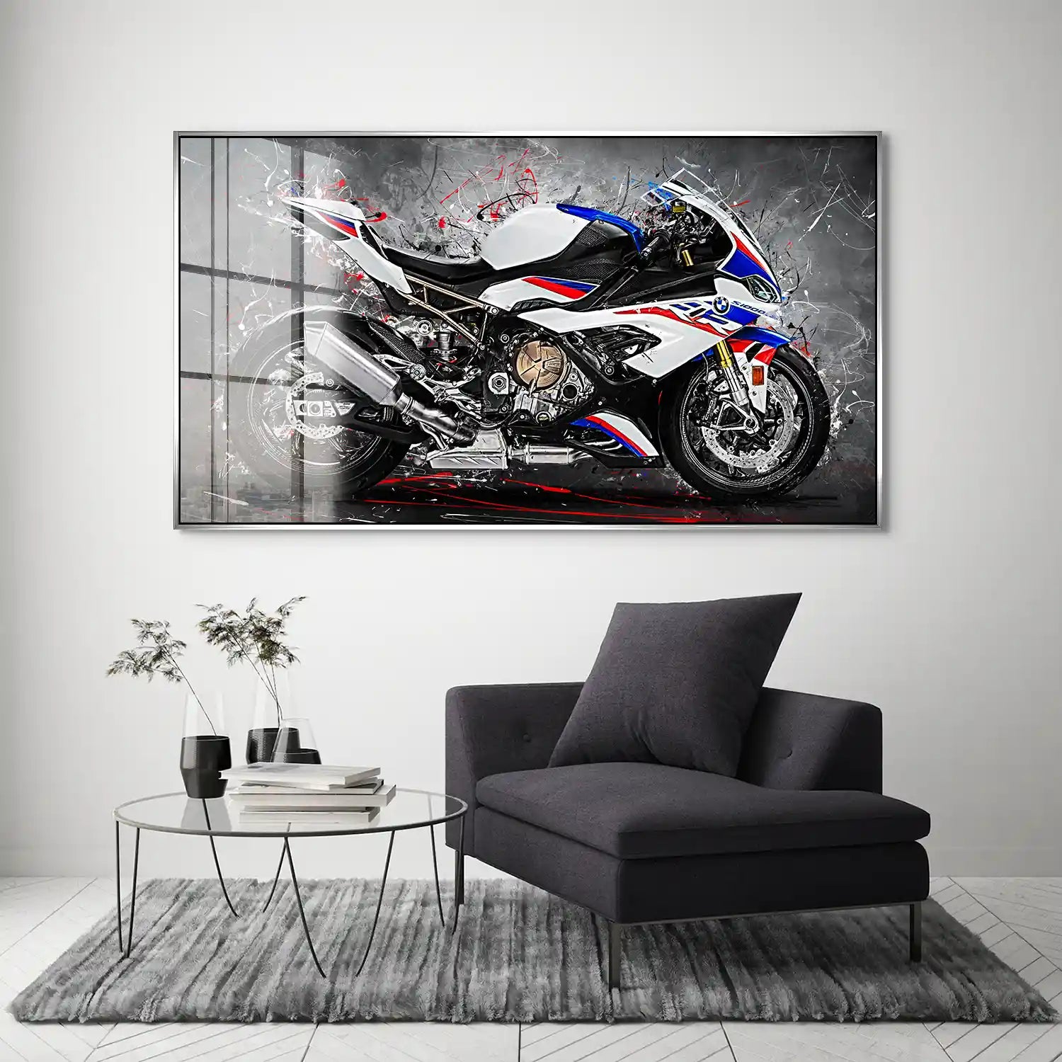 BMW S1000RR Abstrakt Acrylglas Bild INGALERIE