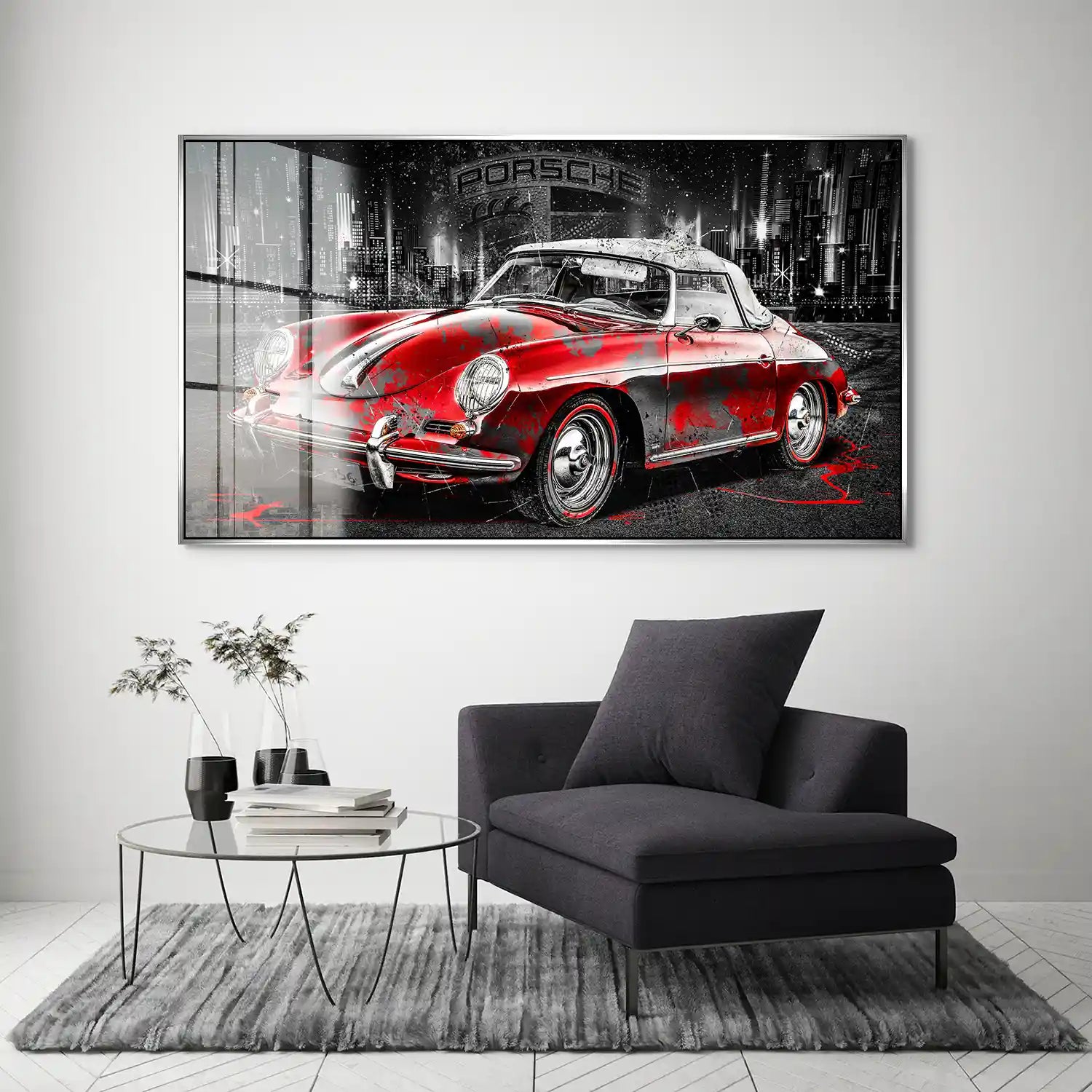 Porsche 356 Abstrakt Acrylglas Bild INGALERIE