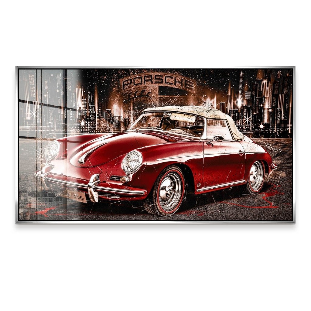 Porsche 356 Retro Acrylglas Bild INGALERIE