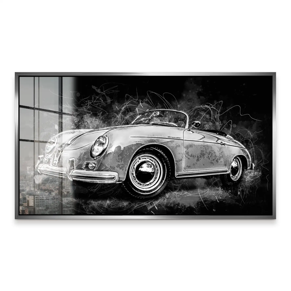 Porsche Speedster Black Style Acrylglas Bild INGALERIE