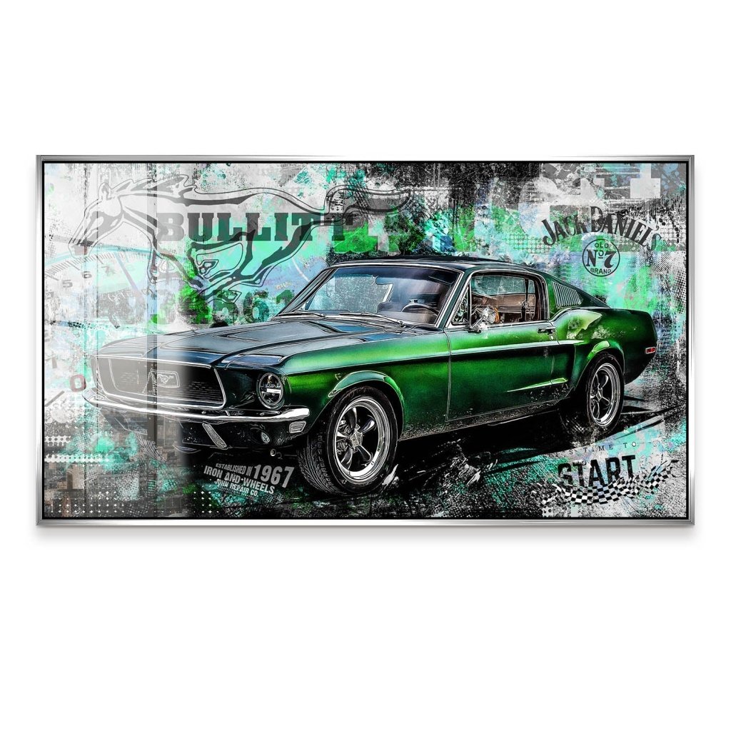 Ford Mustang Bullitt Style Acrylglas Bild INGALERIE