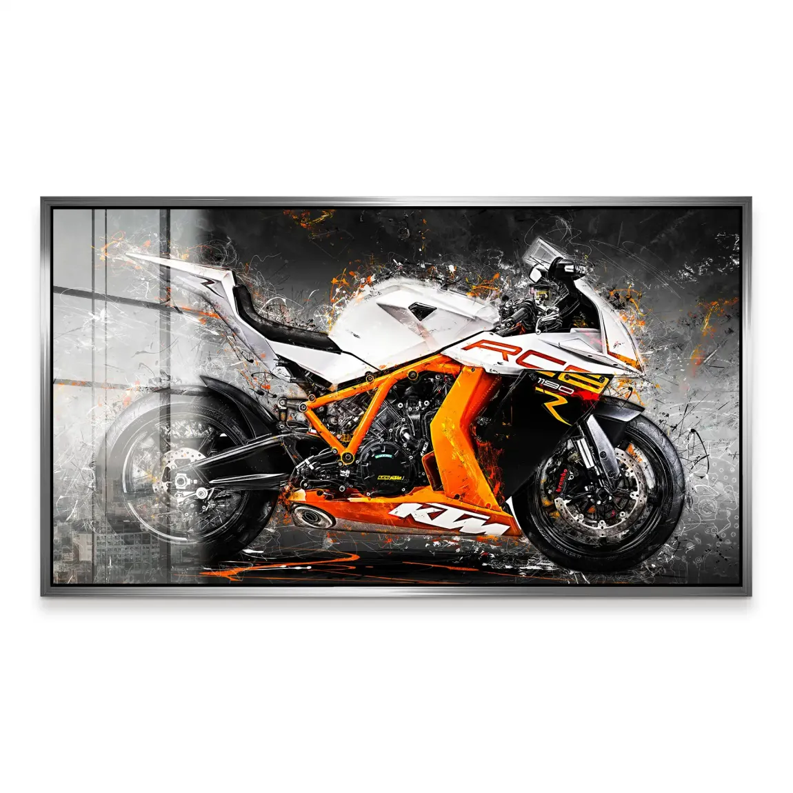 KTM RC8 Abstrakt Acrylglas Bild