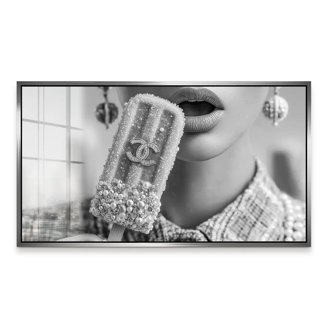 Coco Ice Art Black Edition Acrylglas Bild