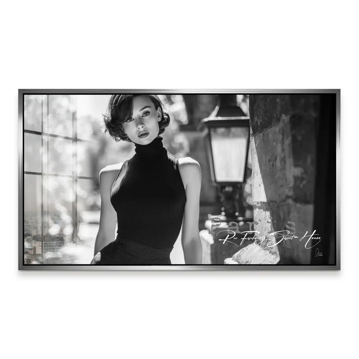 Audrey Hepburn Paris Elegance Acrylglas Bild