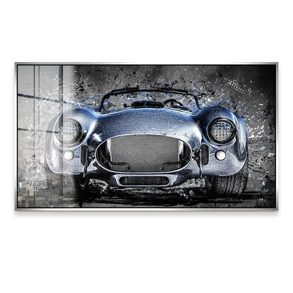 AC Cobra Abstrakt Blue Acrylglas Bild INGALERIE