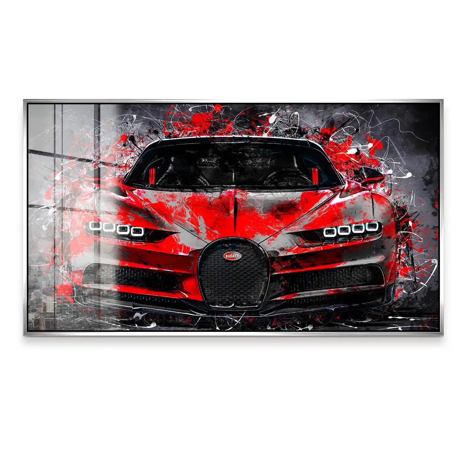 Bugatti Abstrakt Style Acrylglas Bild INGALERIE