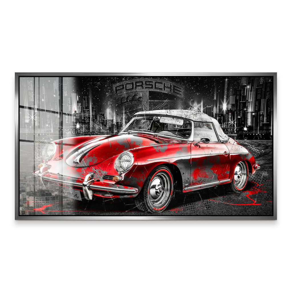 Porsche 356 Abstrakt Acrylglas Bild INGALERIE