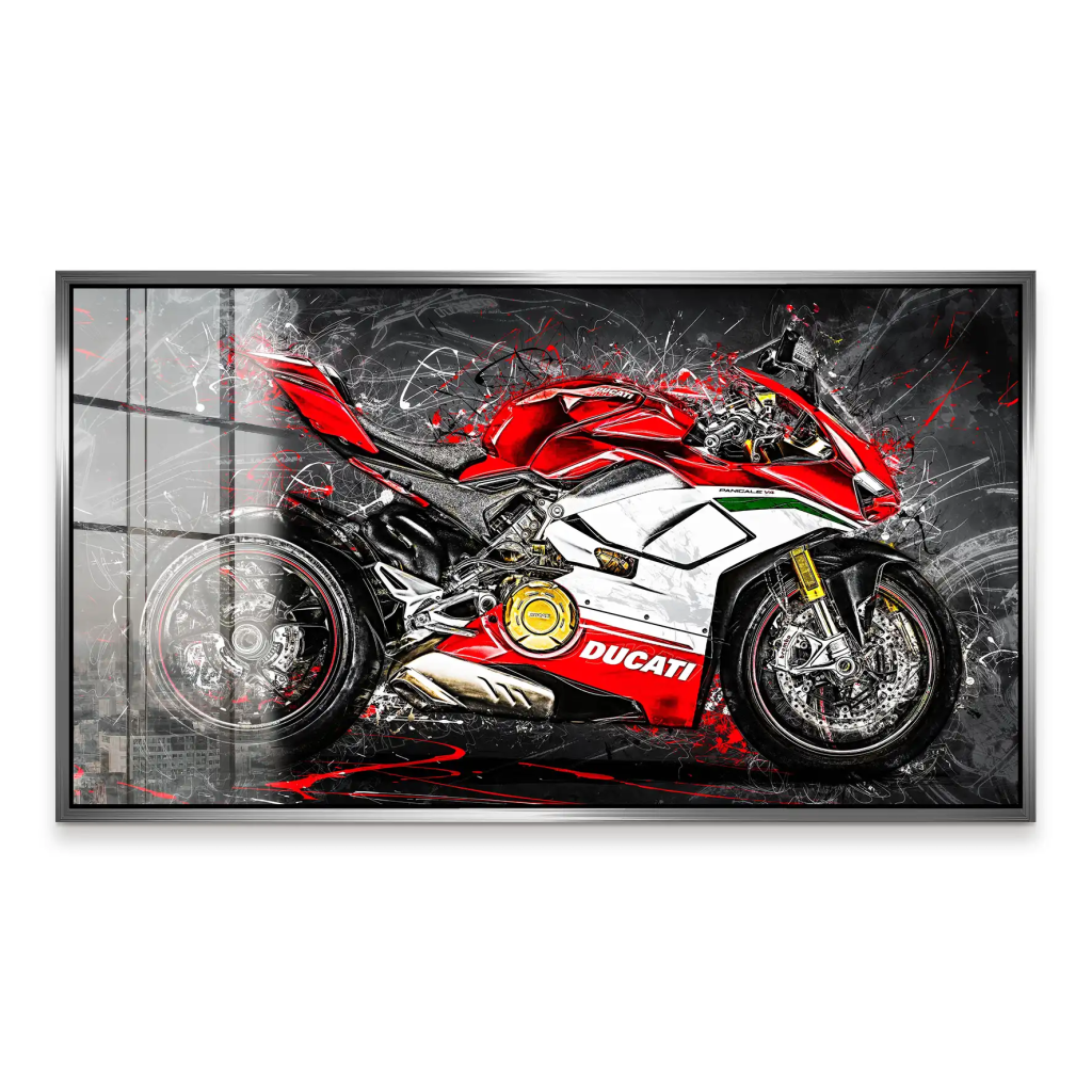 Ducati Panigale V4 Abstrakt Acrylglas Bild INGALERIE